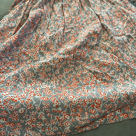 Rebecca Taylor Grey and Red Floral Open Back Dress❤️🤍❤️ - Picture 9 of 12